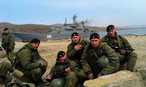 Бойцы в/ч 30926. Владивосток
