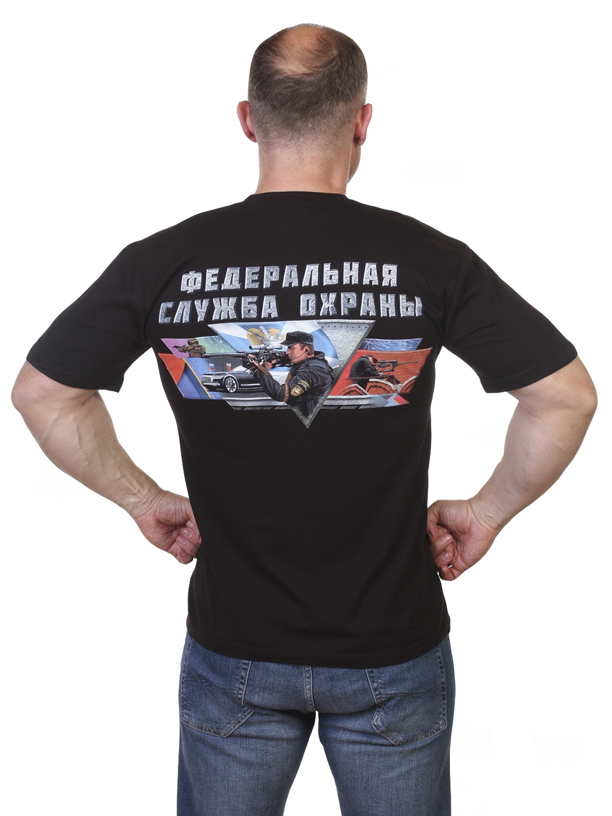 Купить футболку ФСО России с ярким принтом