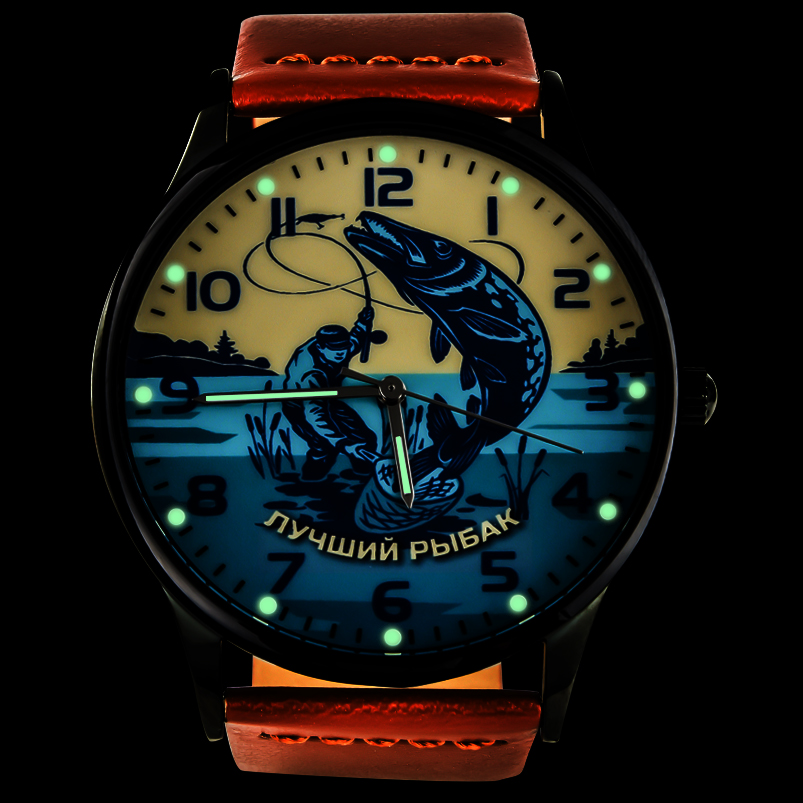 Купить кварцевые часы «Лучшему рыбаку»