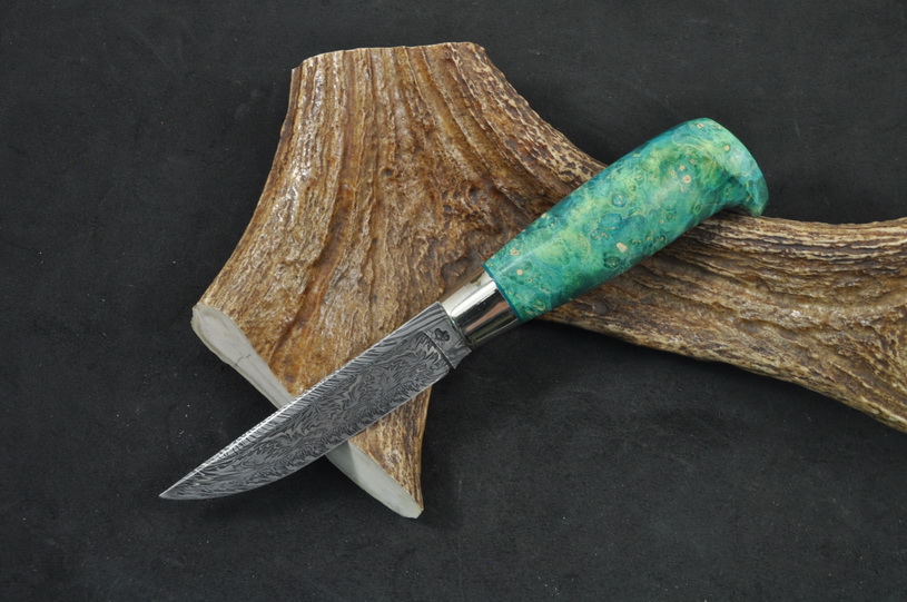 Авторский охотничий нож "Лапландская финка" от кузницы Матвеевых из Брянска