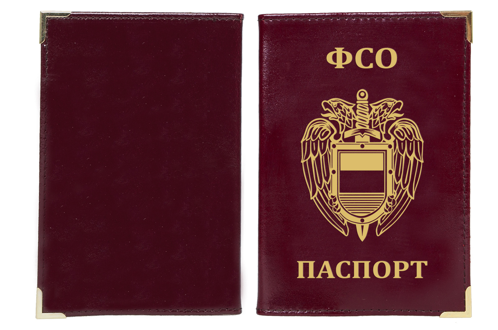 Стильная обложка на паспорт с эмблемой ФСО по лучшей цене