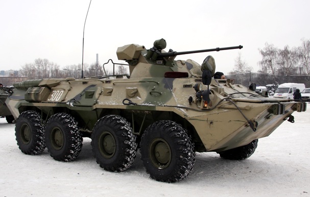 БТР-80А также состоит на вооружении в формированиях Танковых войск России