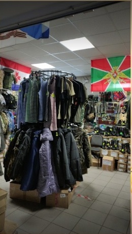 Ассортимент армейского магазина "Комбат" на Титова в Саранске