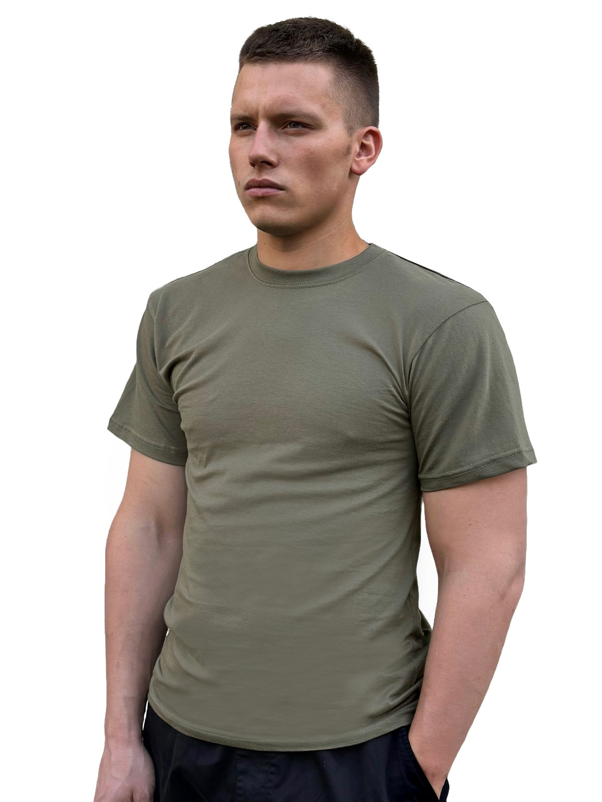 Купить мужскую футболку цвета хаки в Военпро