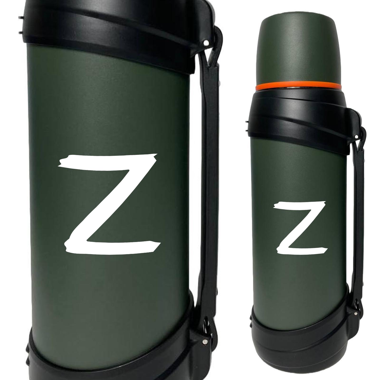 Купить армейский удобный термос с литерой Z онлайн