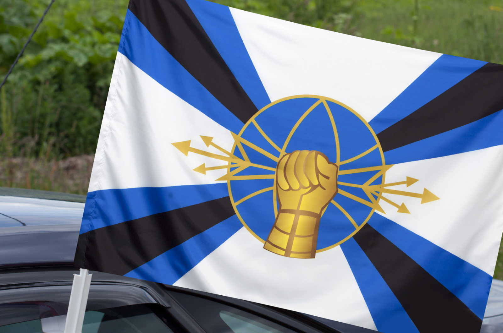 Автомобильный флаг Войск Радиоэлектронной борьбы