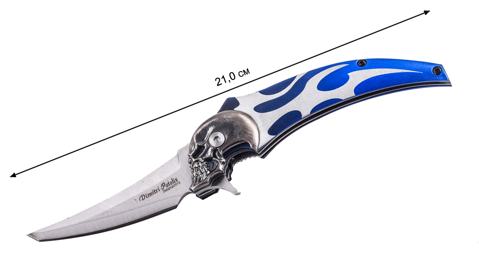 Авторский нож с черепом Master Cutlery Hell Blade by Dimitri Patelis MC1030BL (США) в военторге Военпро