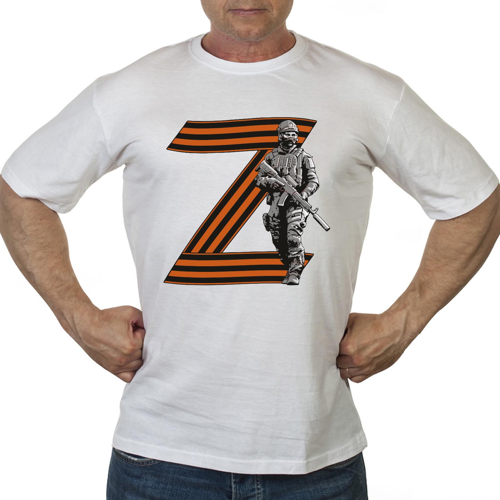 Купить белую футболку "Z"