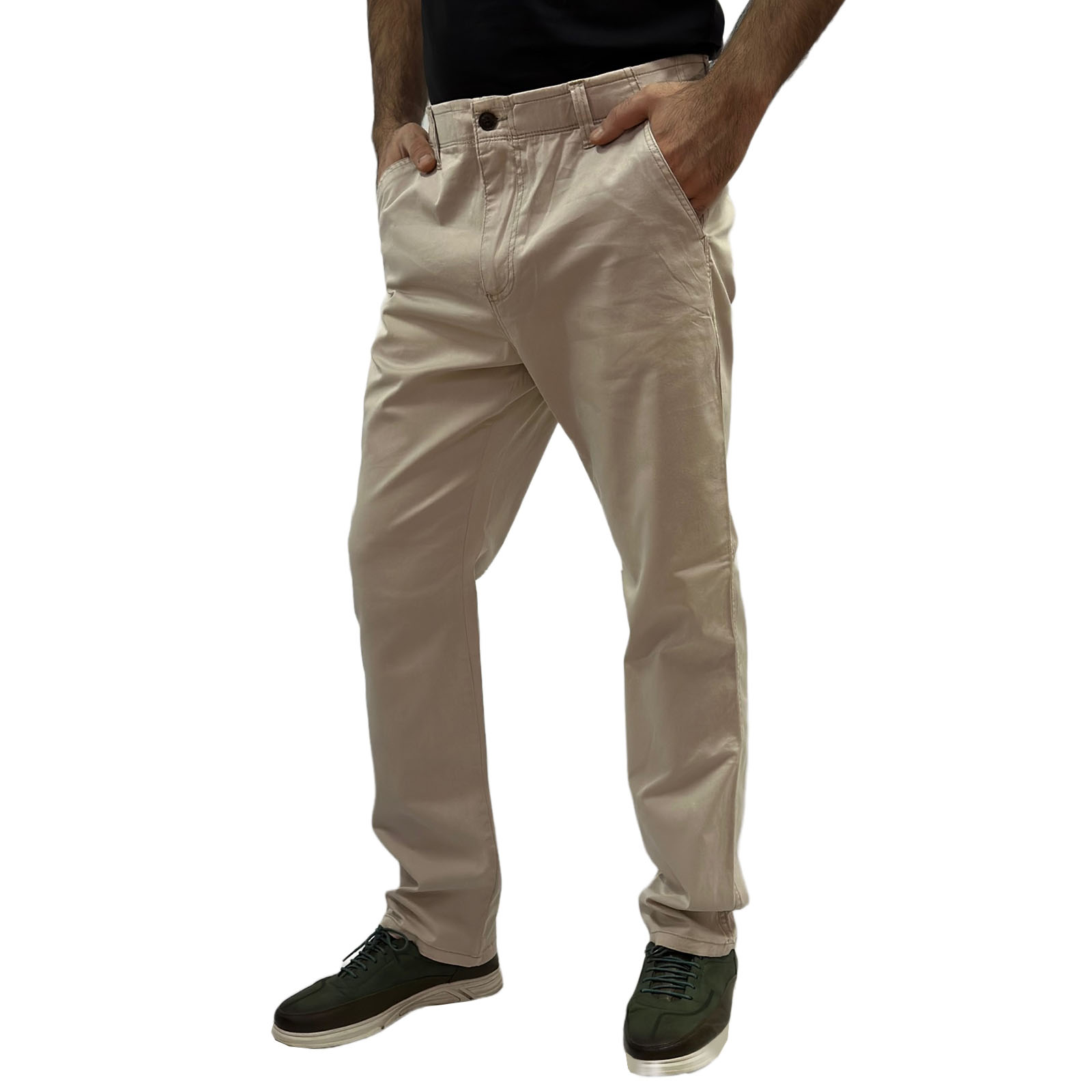 Бежевые мужские брюки от True Craft