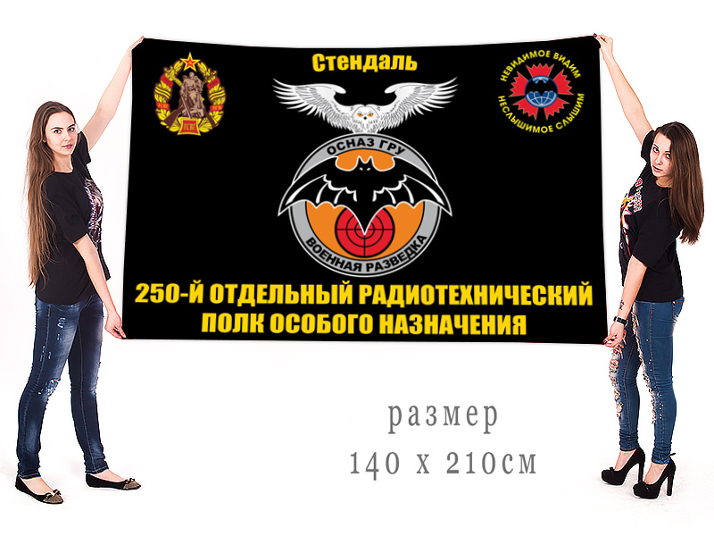 Большой флаг 250 отдельного радиотехнического полка ОсНаз ГРУ