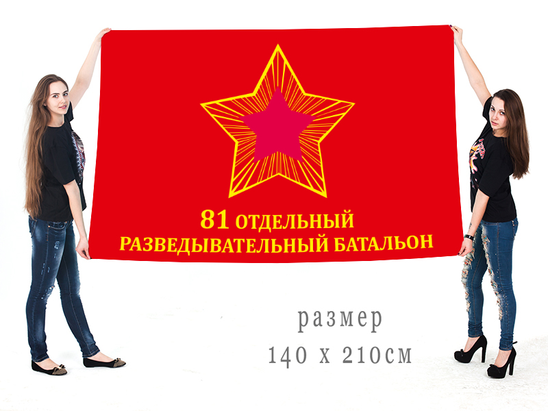 Заказать большой флаг 81-го отдельного разведывательного батальона