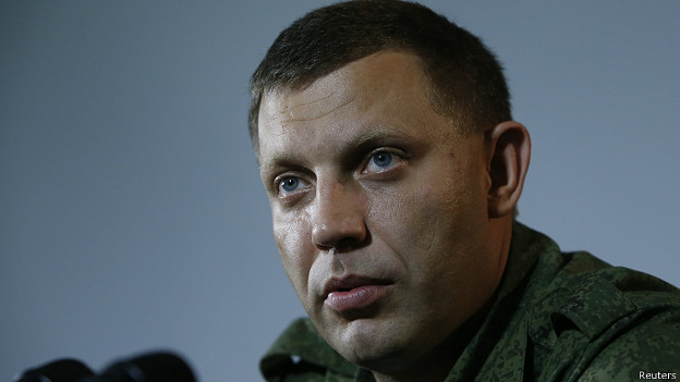 Командир батальона "Оплот" Александр Захарченко. Ныне премьер-министр ДНР