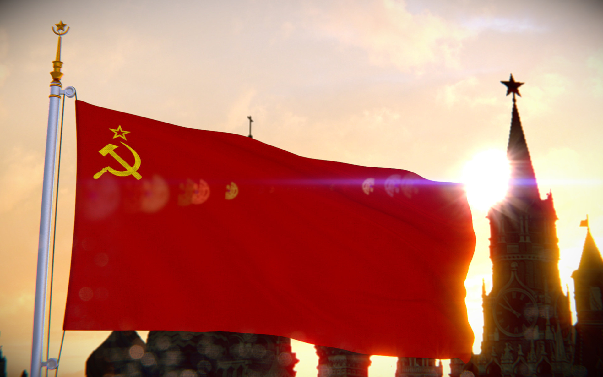 Флаг СССР прочно ассоциируется с праздником, отмечаемым 7 ноября