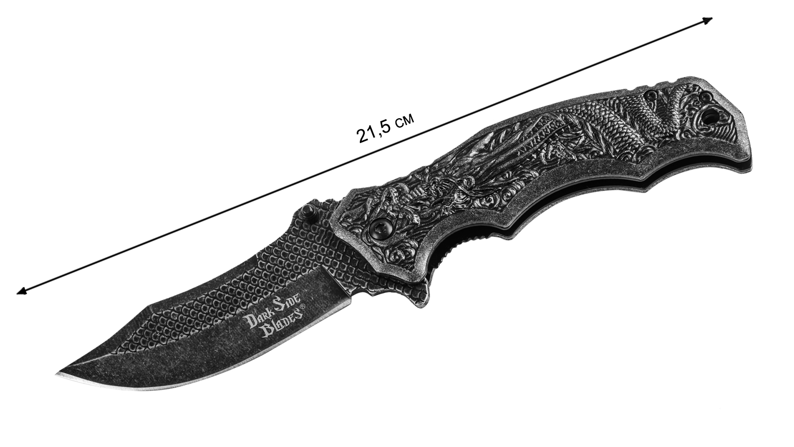 Купить дизайнерский нож Dark Side Blades Spring Assisted DS-A058 Black (США) в военторге Военпро