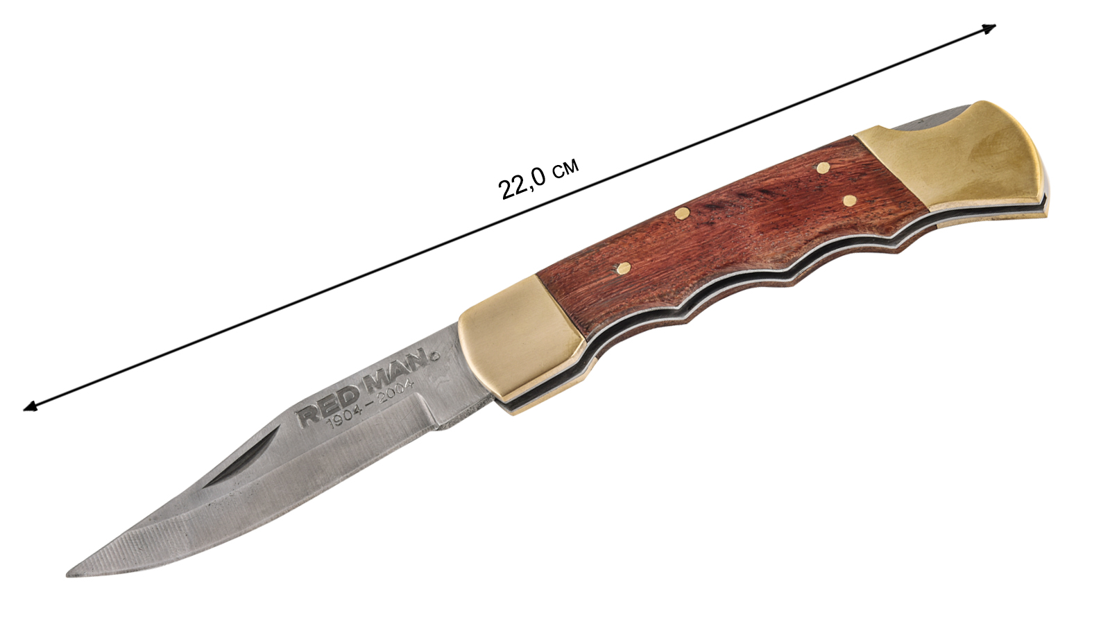 Эксклюзивный нож Red Man 100th Anniversary 1904-2004 Commemorative Lockback Knife (США) в военторге Военпро