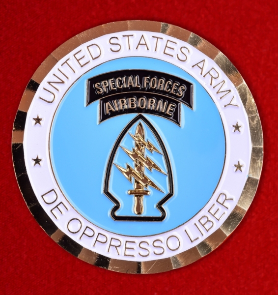Эмблема американских десантников "За отличие в операции Несокрушимая свобода"
