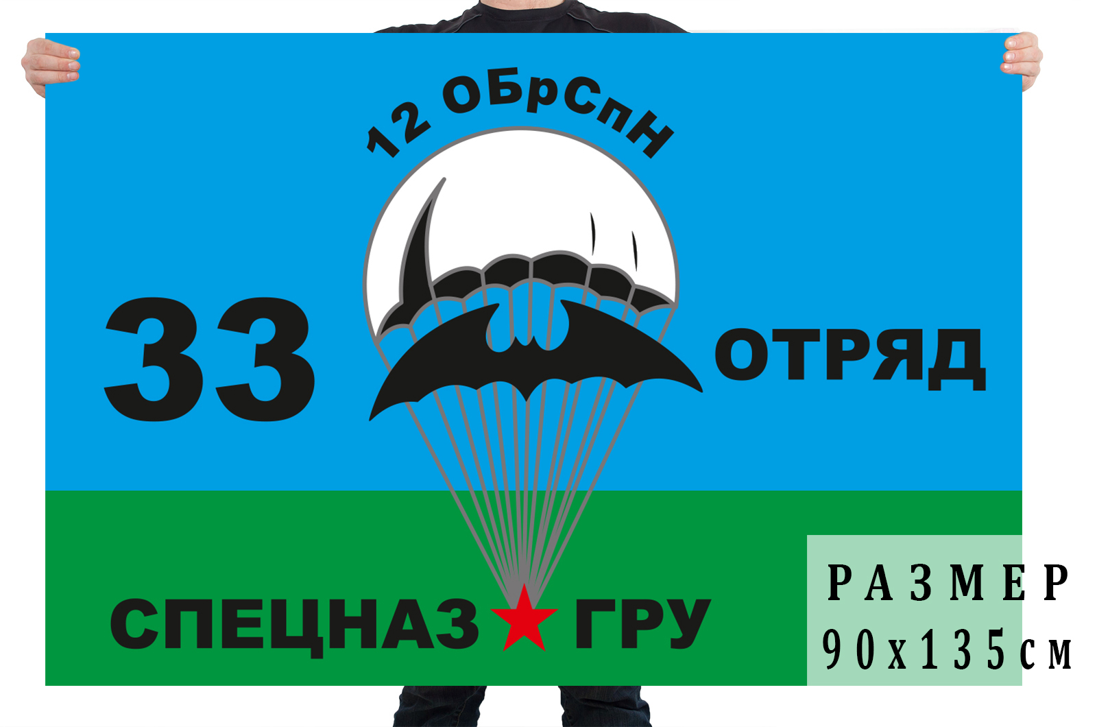 Флаг «33-й отряд 12 ОБрСпН ГРУ»