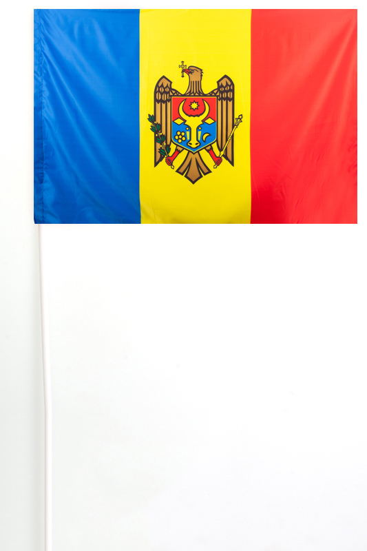 Заказать флажок Молдовы на палочке