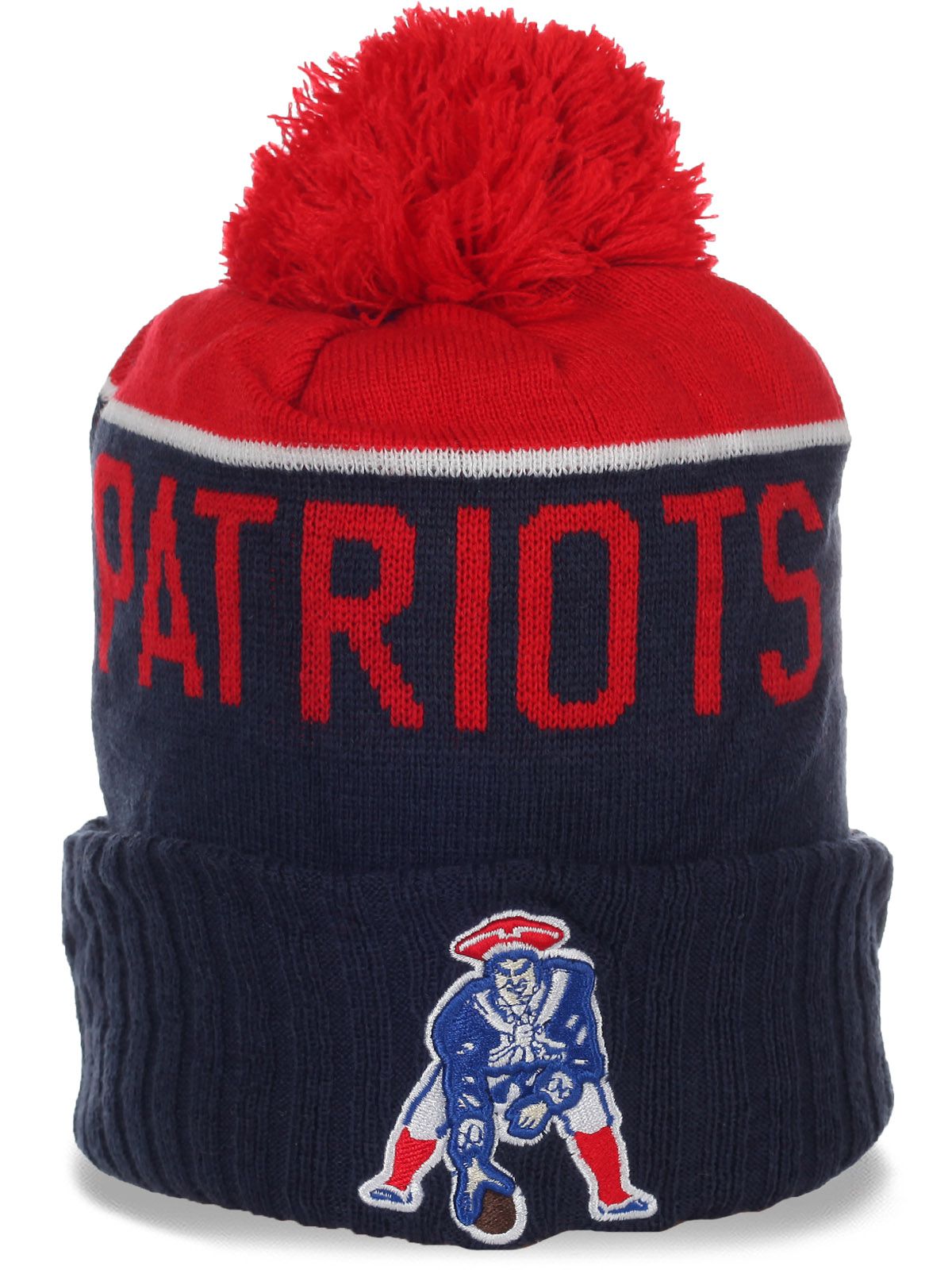 Флисовая мужская спортивная шапочка New England Patriots