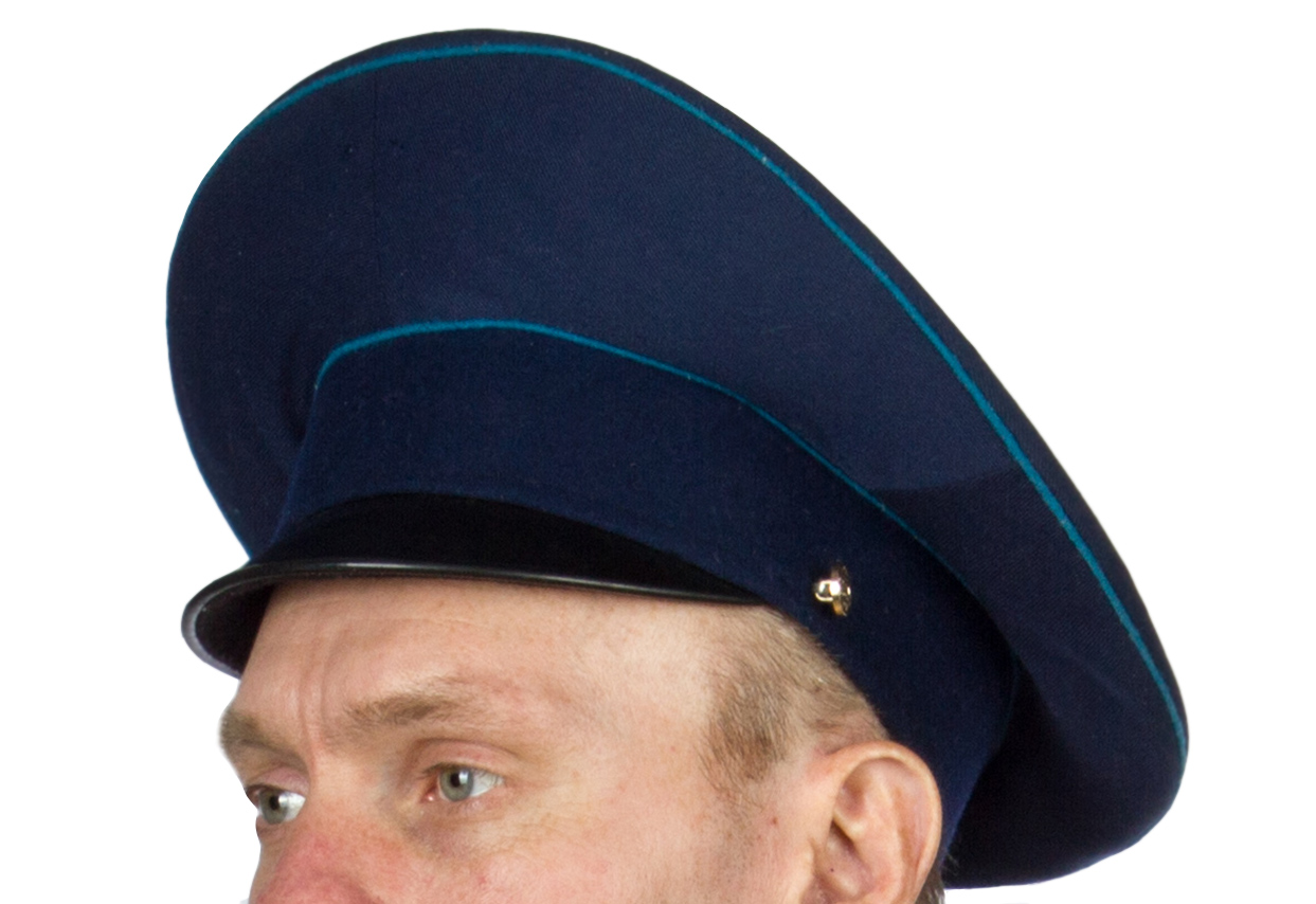 Пилотка для летчика ВВС с кокардой, синяя