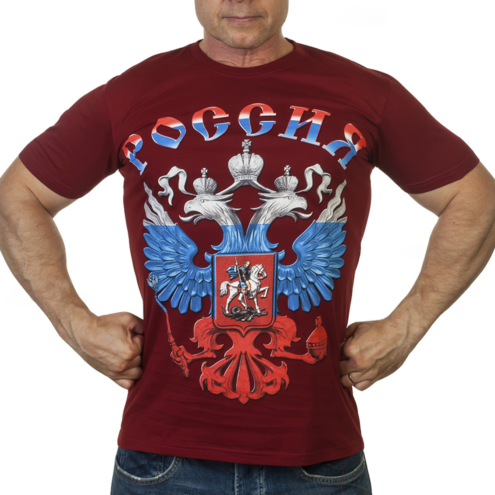 Купить футболку с гербом России