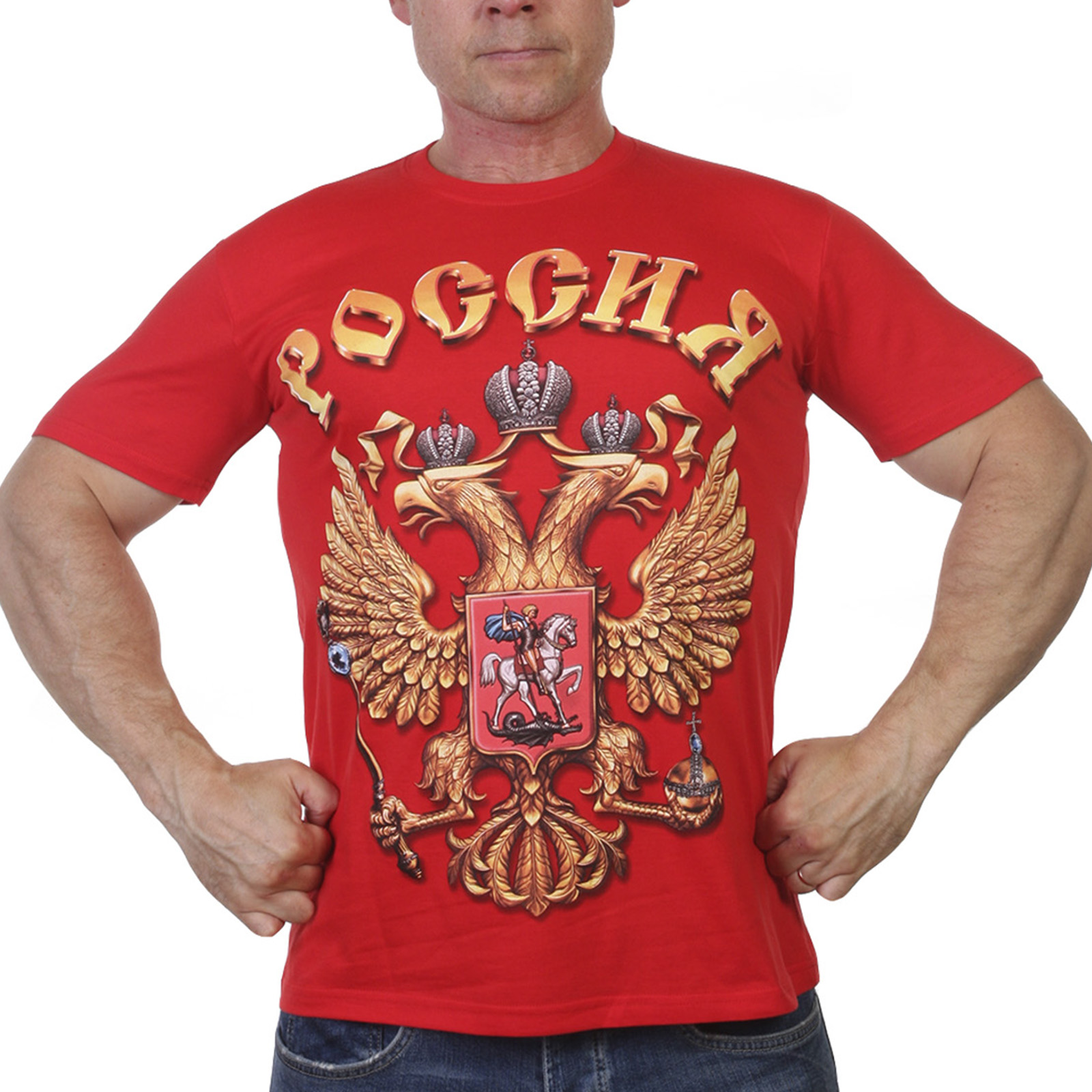Купить футболку с гербом России