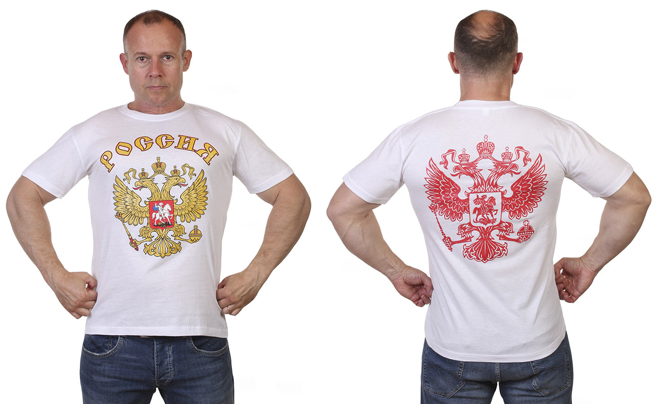 Заказать футболку Россия с удобной доставкой