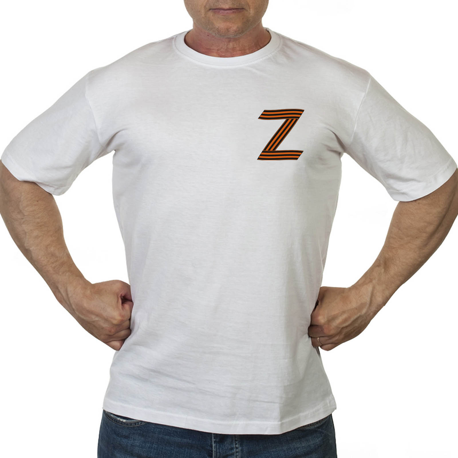 Мужская футболка с символикой Z Армия России