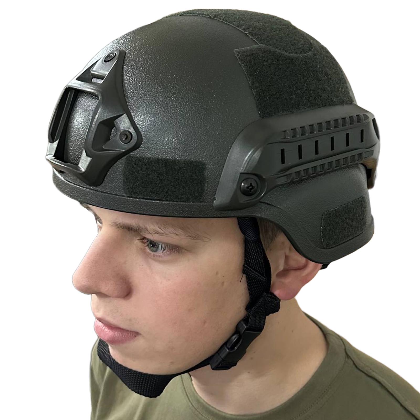 Купить тактический шлем и кронштейном для ПНВ