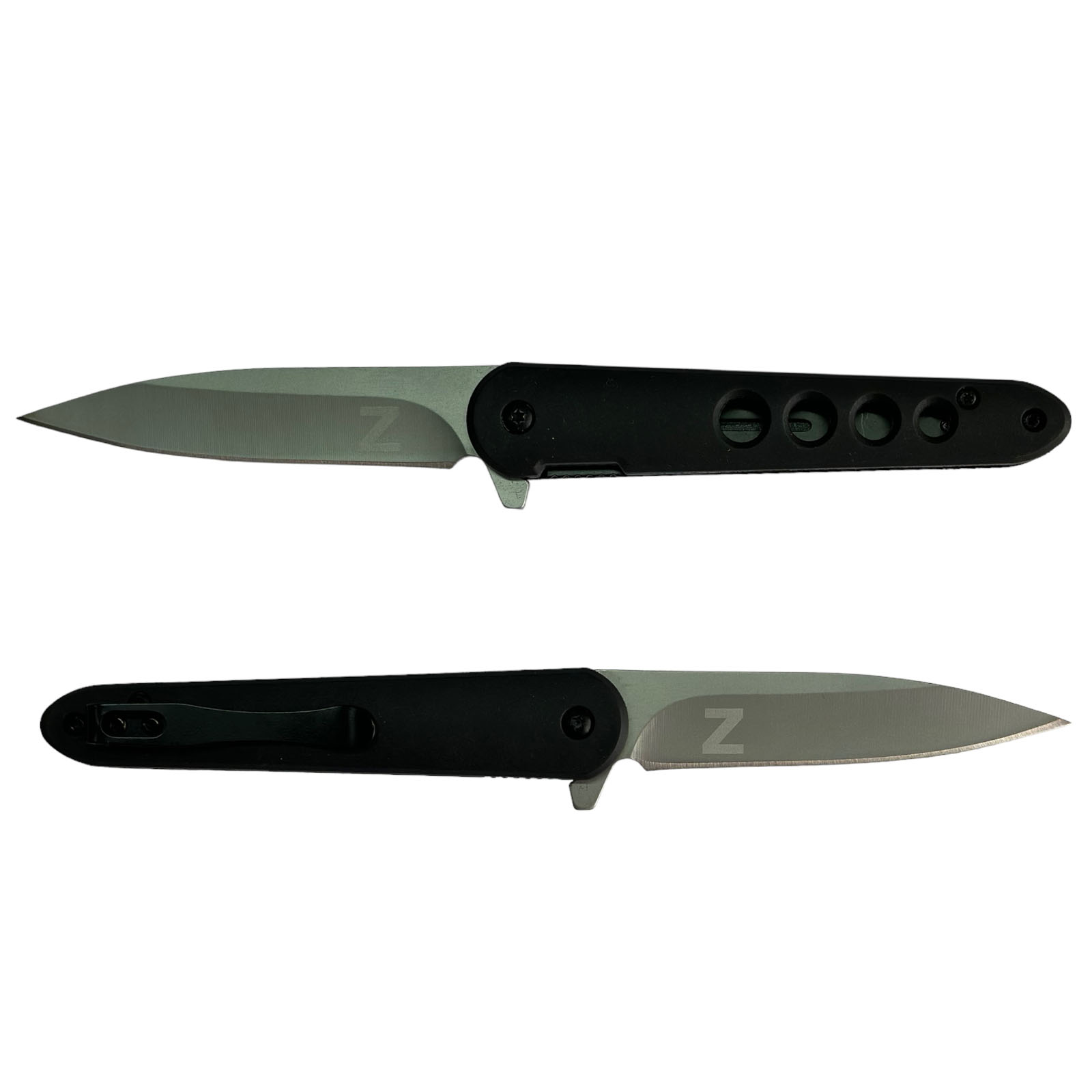 Купить классический складной нож с клипсой и символом Z