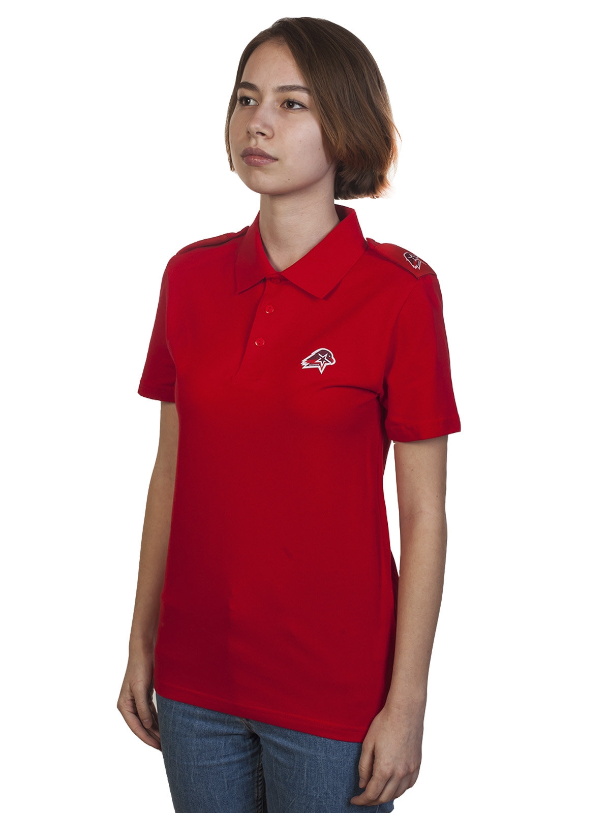 Красная футболка Юнармия для девочек 