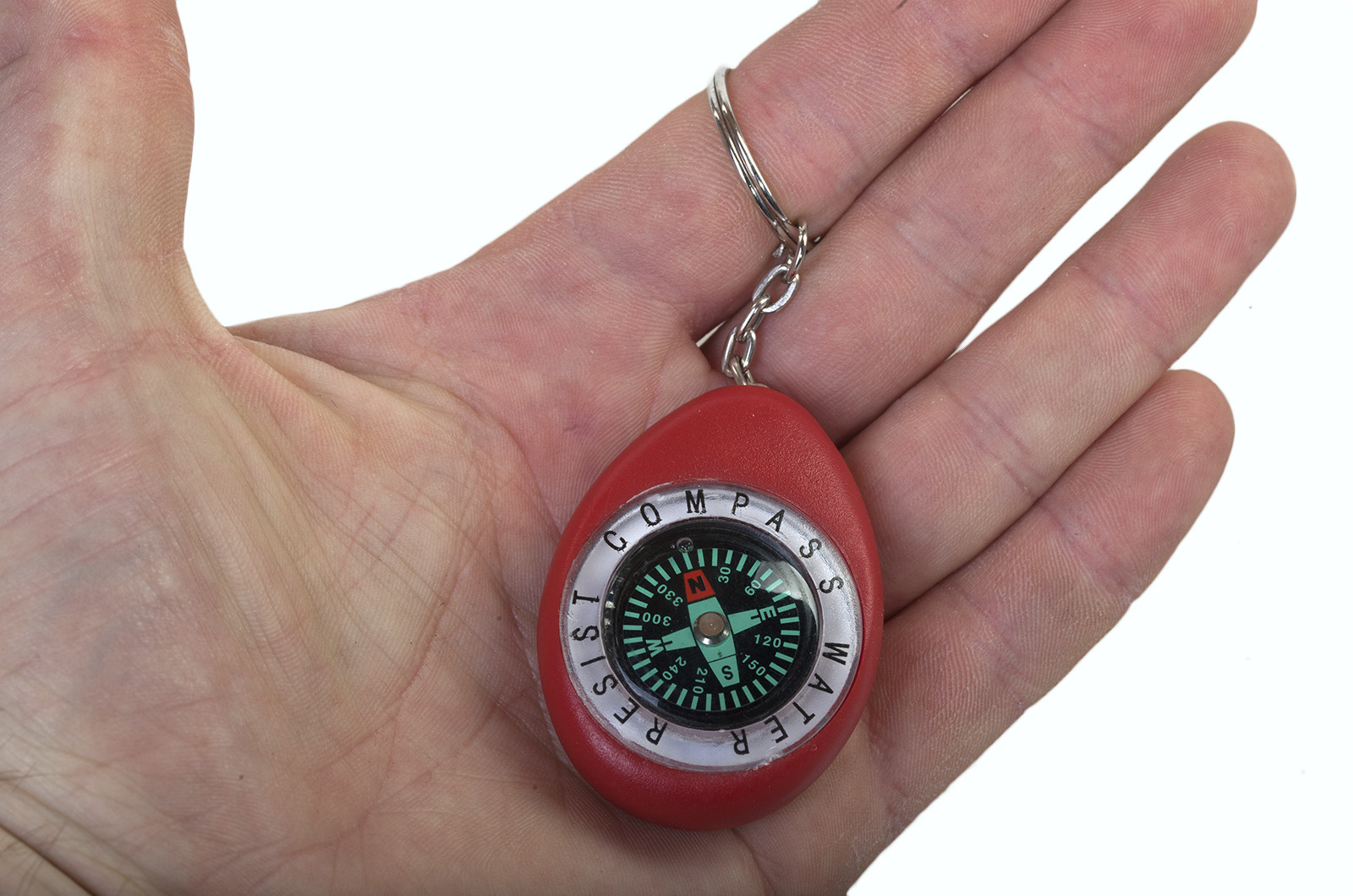 Красный брелок с компасом K280 - лучший сувенир