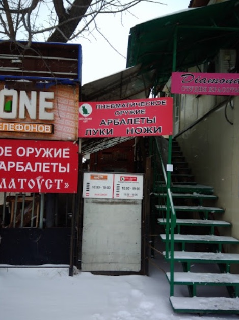 Вход в магазин "Зеленый кот" на Суворова в Пензе