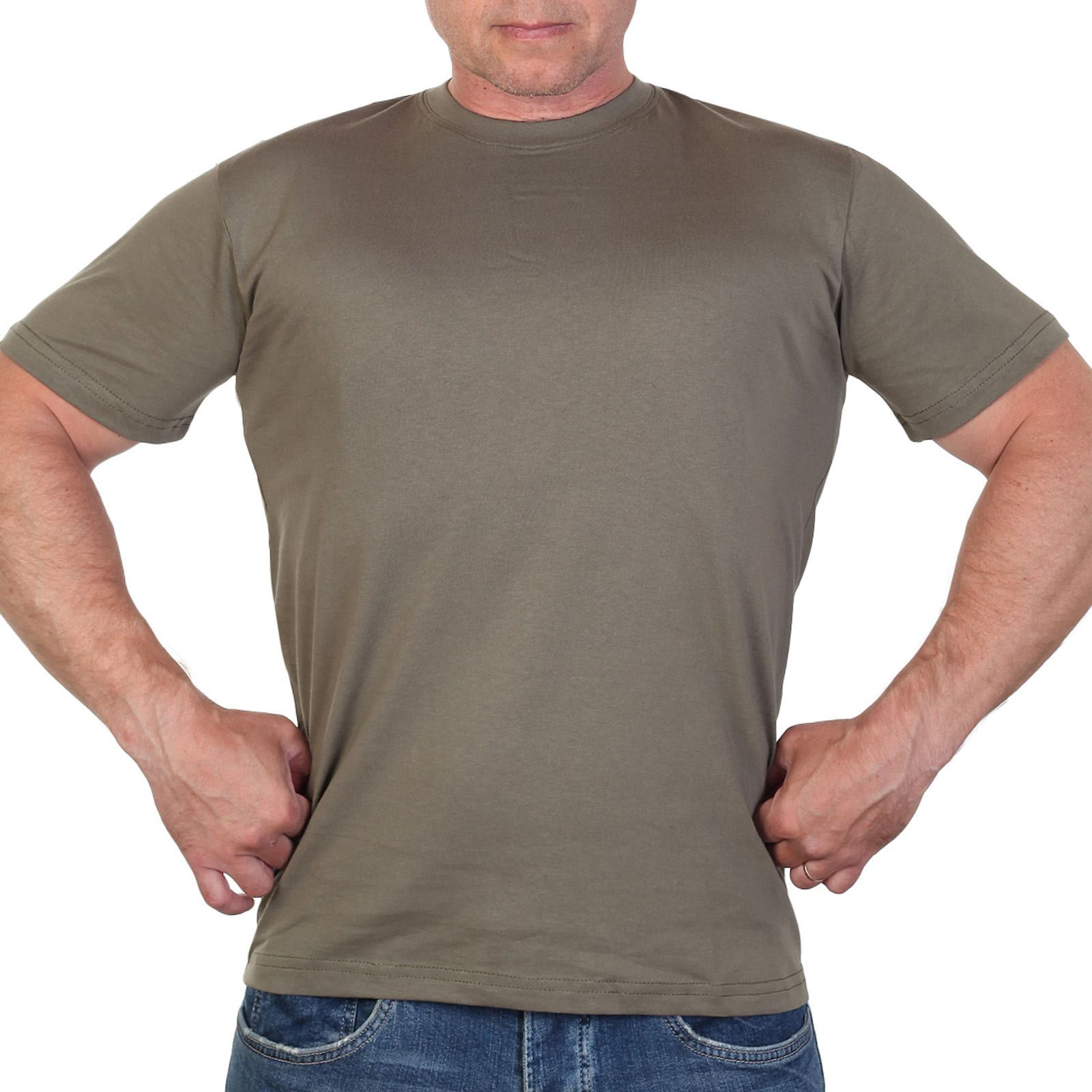 Купить мужскую футболку цвета хаки в Военпро