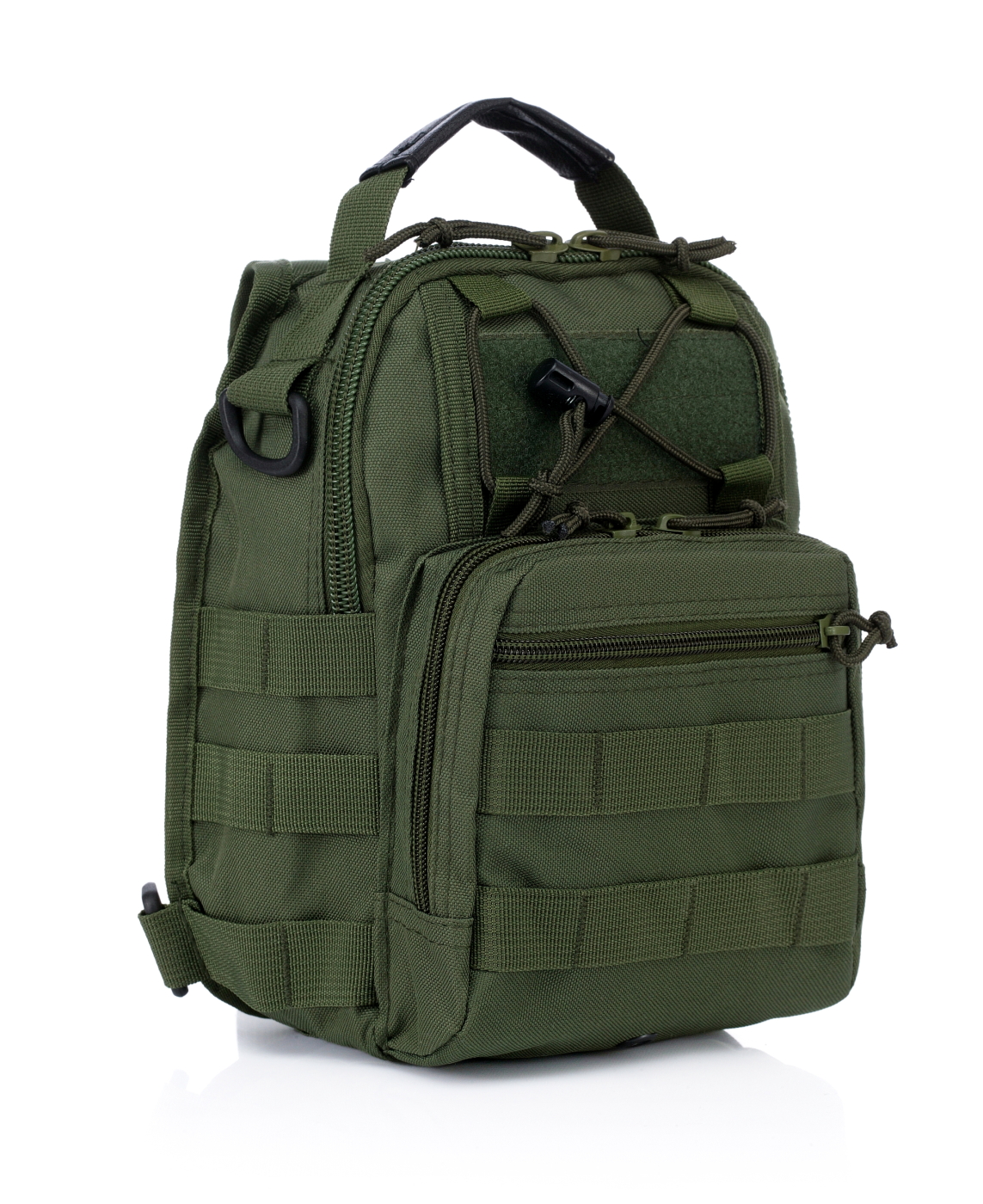 Купить наплечную тактическую однолямочную сумку-рюкзак (олива)