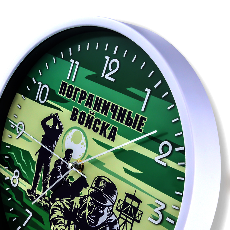 Настенные часы «Пограничные войска» купить в Военпро