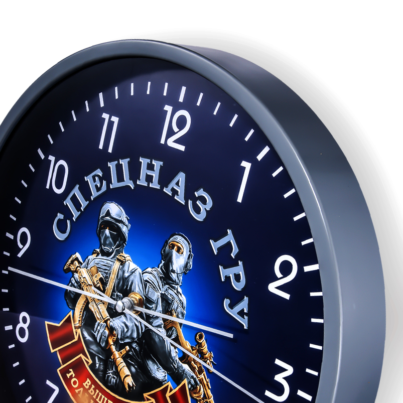Настенные часы «Спецназ ГРУ» купить в Военпро