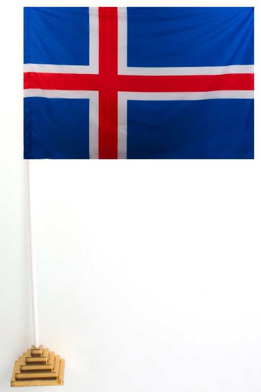 Купить флаг Исландии в формате настольного флажка