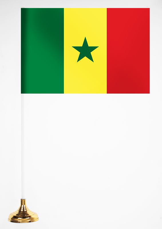 Недорого купить настольный флажок Сенегала