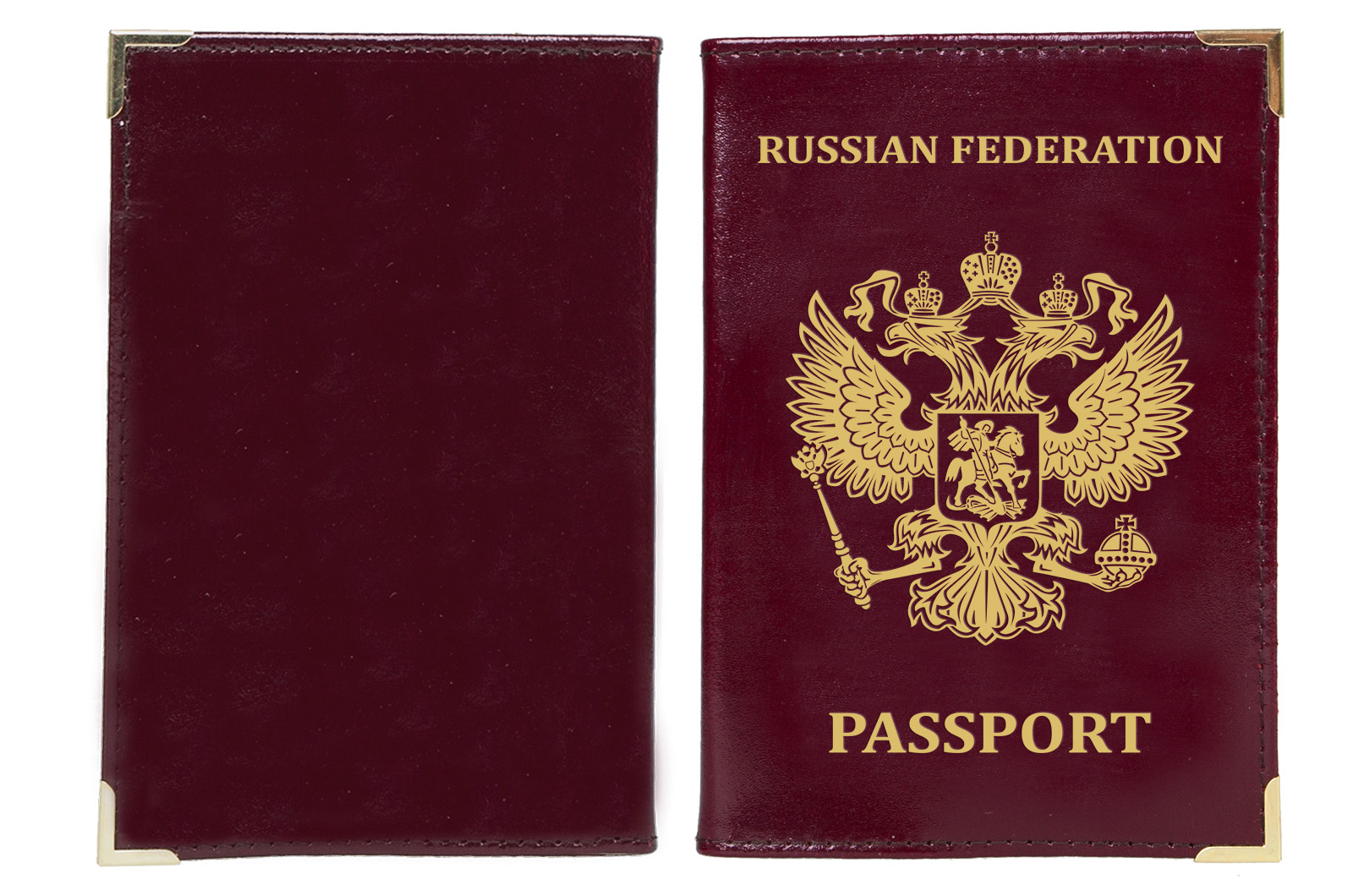 Купить обложку для паспорта с тиснением герба РФ
