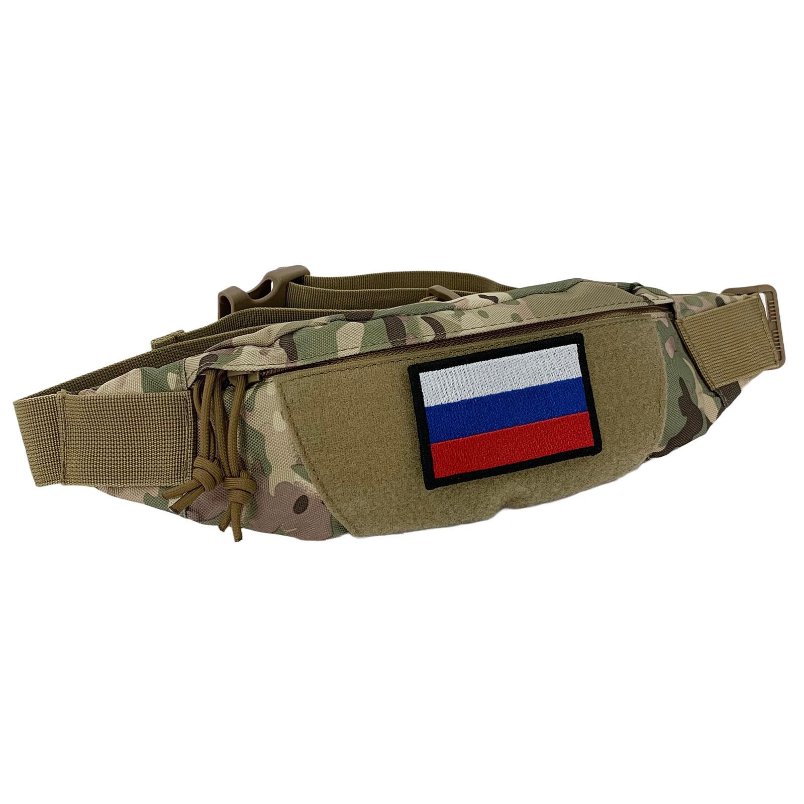 Однолямочная тактическая сумка с шевроном "Флаг России"