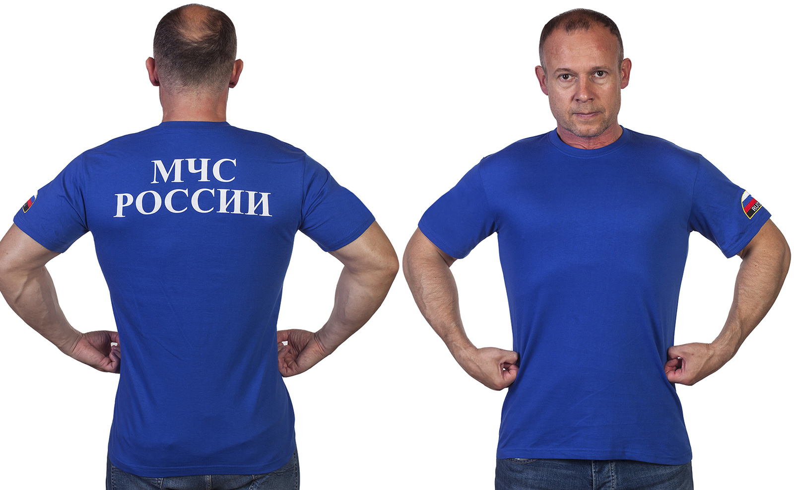 Купить оригинальную футболку с вышивкой МЧС России в подарок мужу
