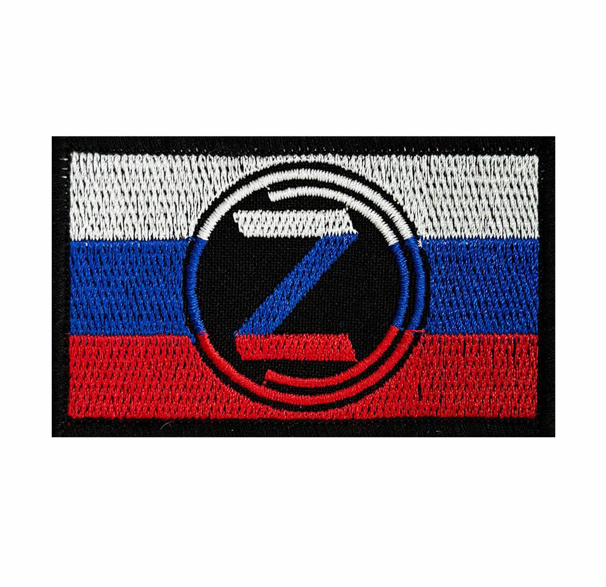 Купить патриотический шеврон триколор с символикой Z