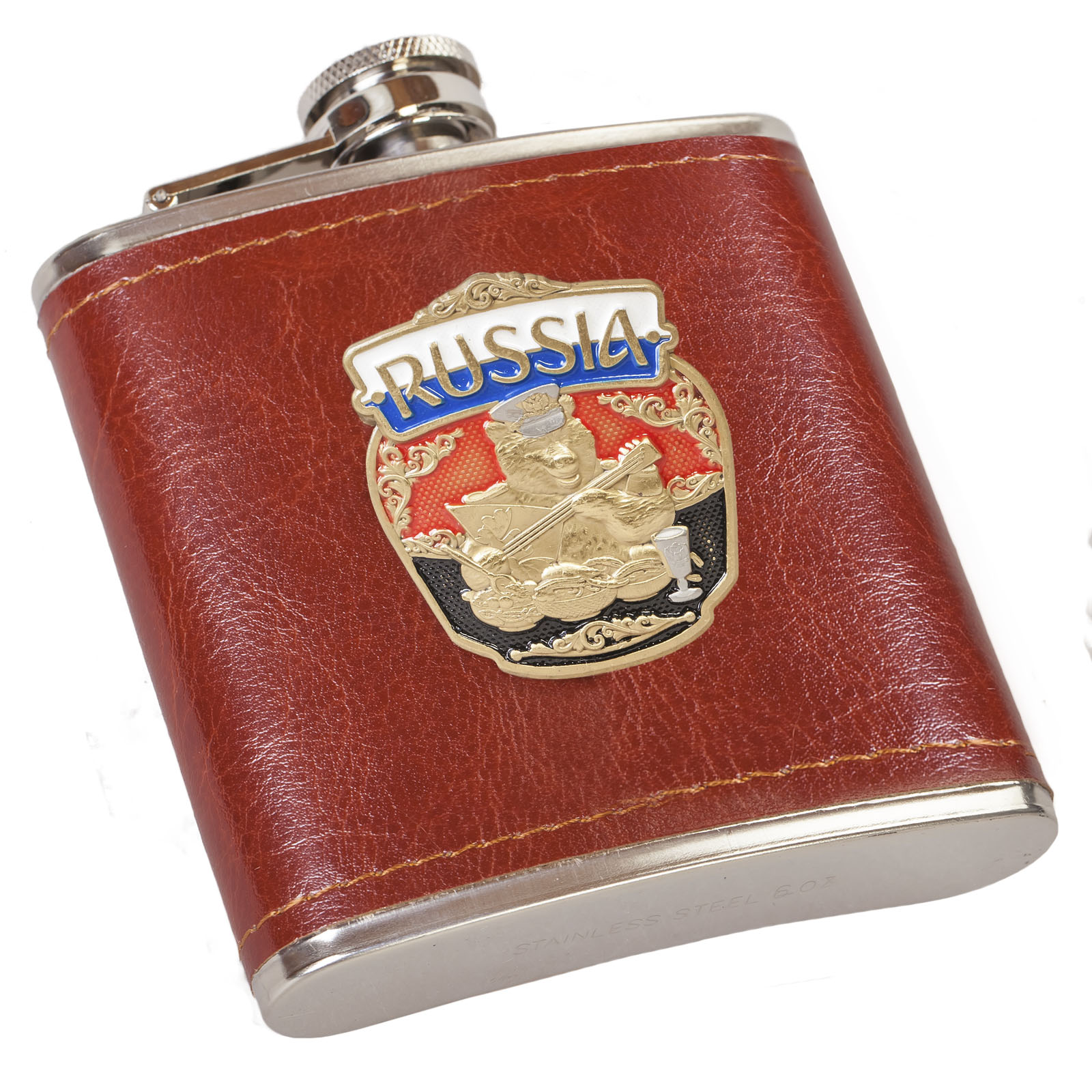Плоская фляжка Русский медведь - недорого от Военпро