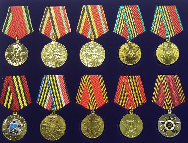Юбилейные медали Победы в ВОВ
