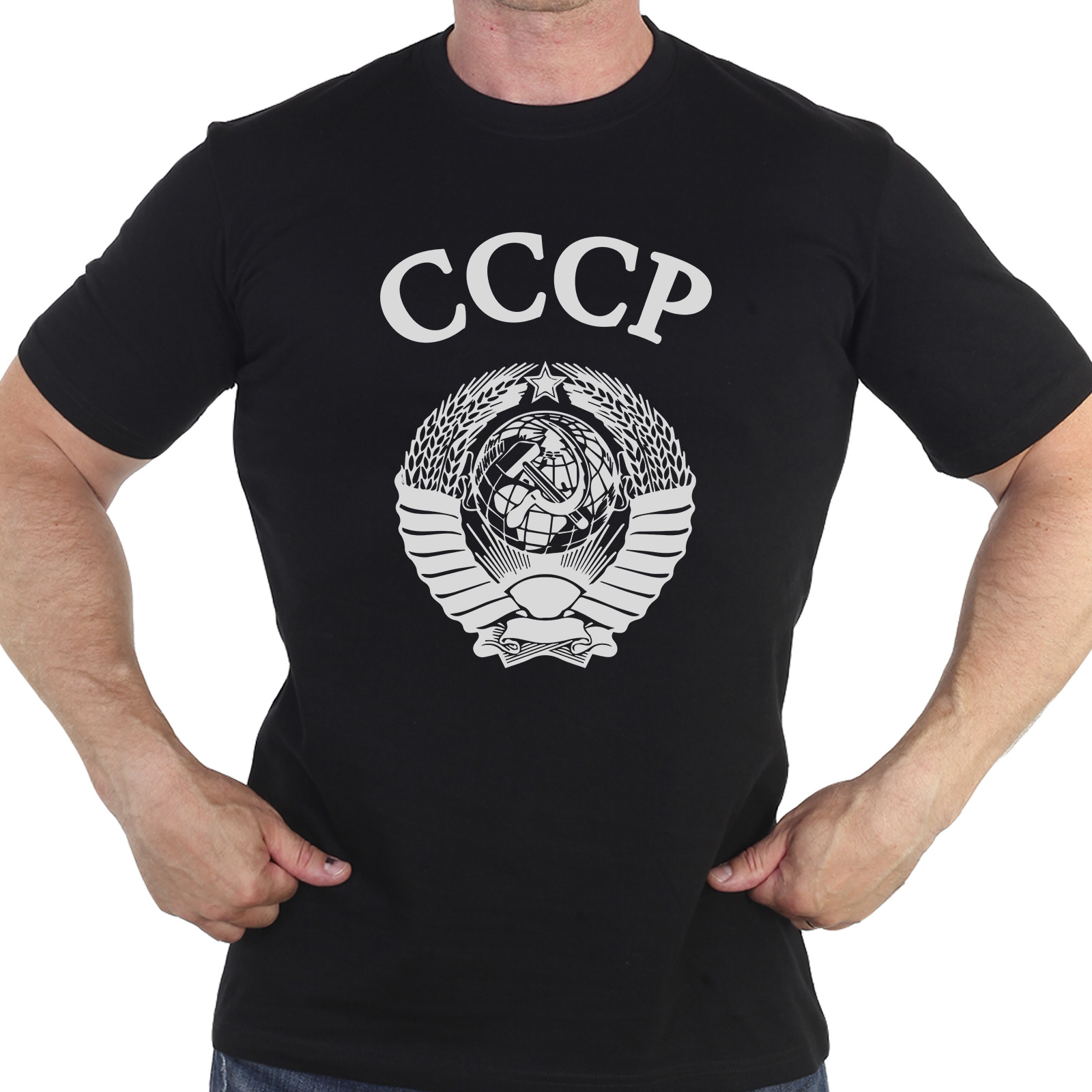 Купить в интернет магазине футболку с гербом СССР