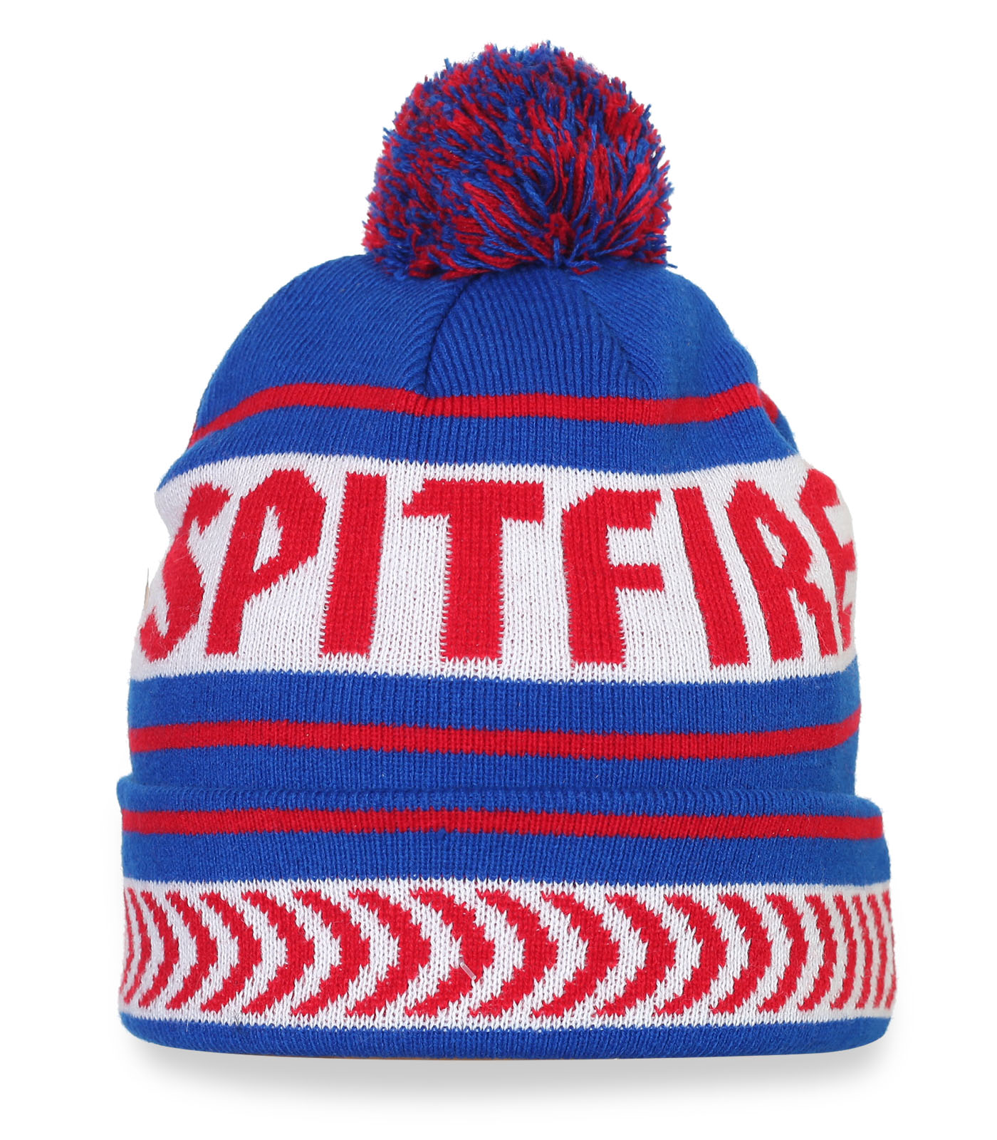 Прикольная зимняя шапка с помпоном "SPITFIRE"