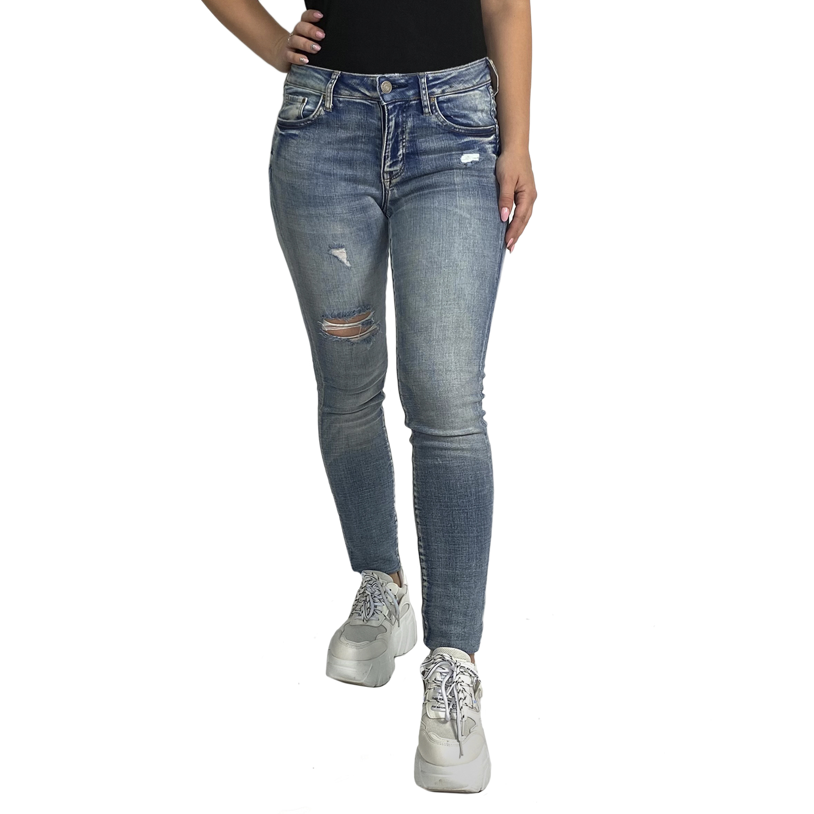 Купить рваные женские джинсы в интернет магазине