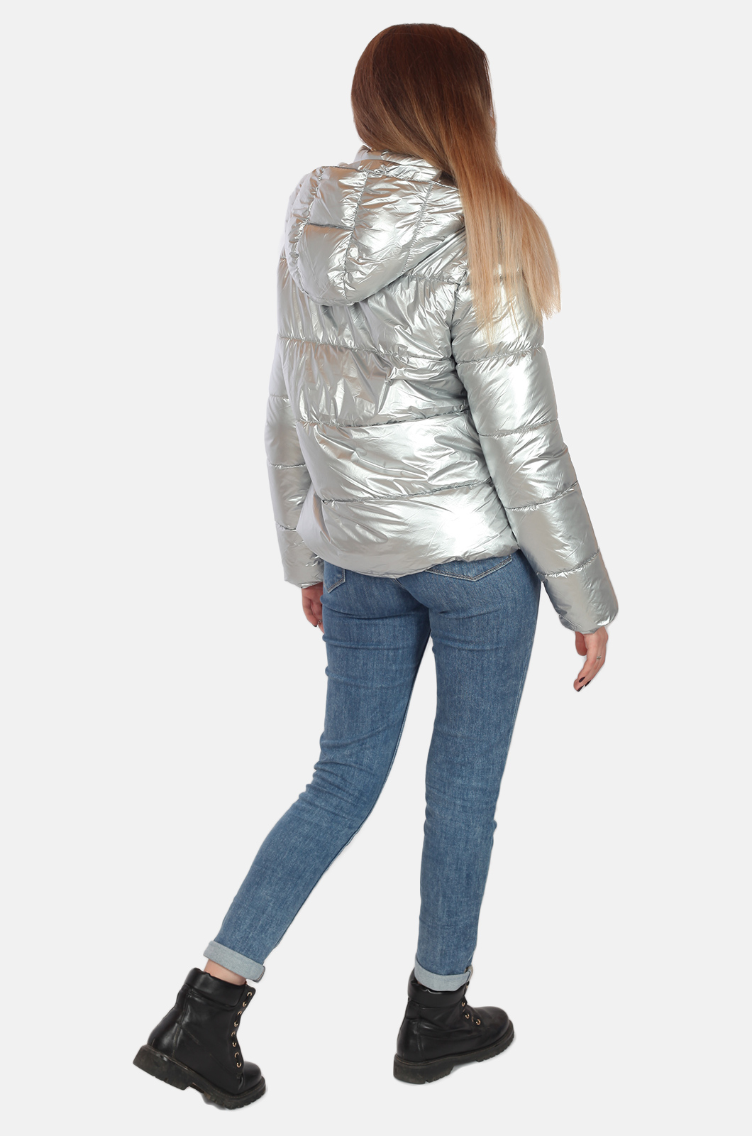Серебристая женская куртка от Jennyfer (Франция) по доступной цене