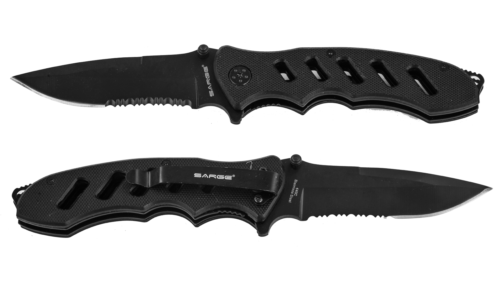 Складной нож Sarge SK-801 Black 7.75" Folder (США) в военторге Военпро